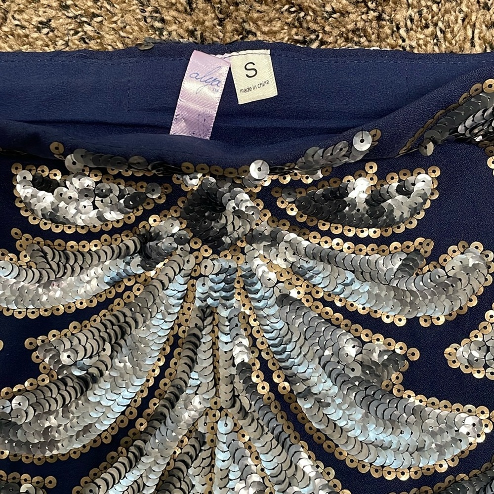 Francesca Alya sequence mini skirt.